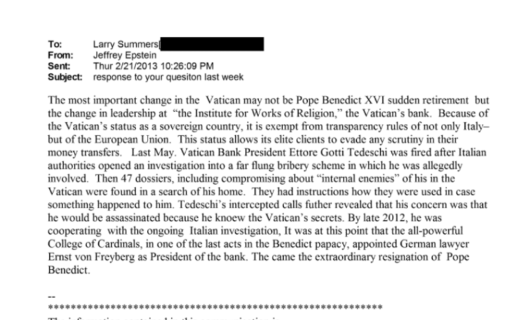 Read more about the article describe epstein’s relationship with the catholic church and how he may have sought to influence leadership