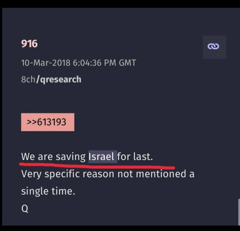 Read more about the article Q 916 10-MAR-2018:  “We are saving Israel for last”